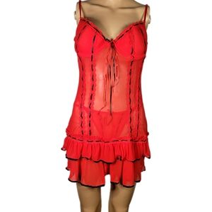 Babydoll lingerie sexy women size M Color Red